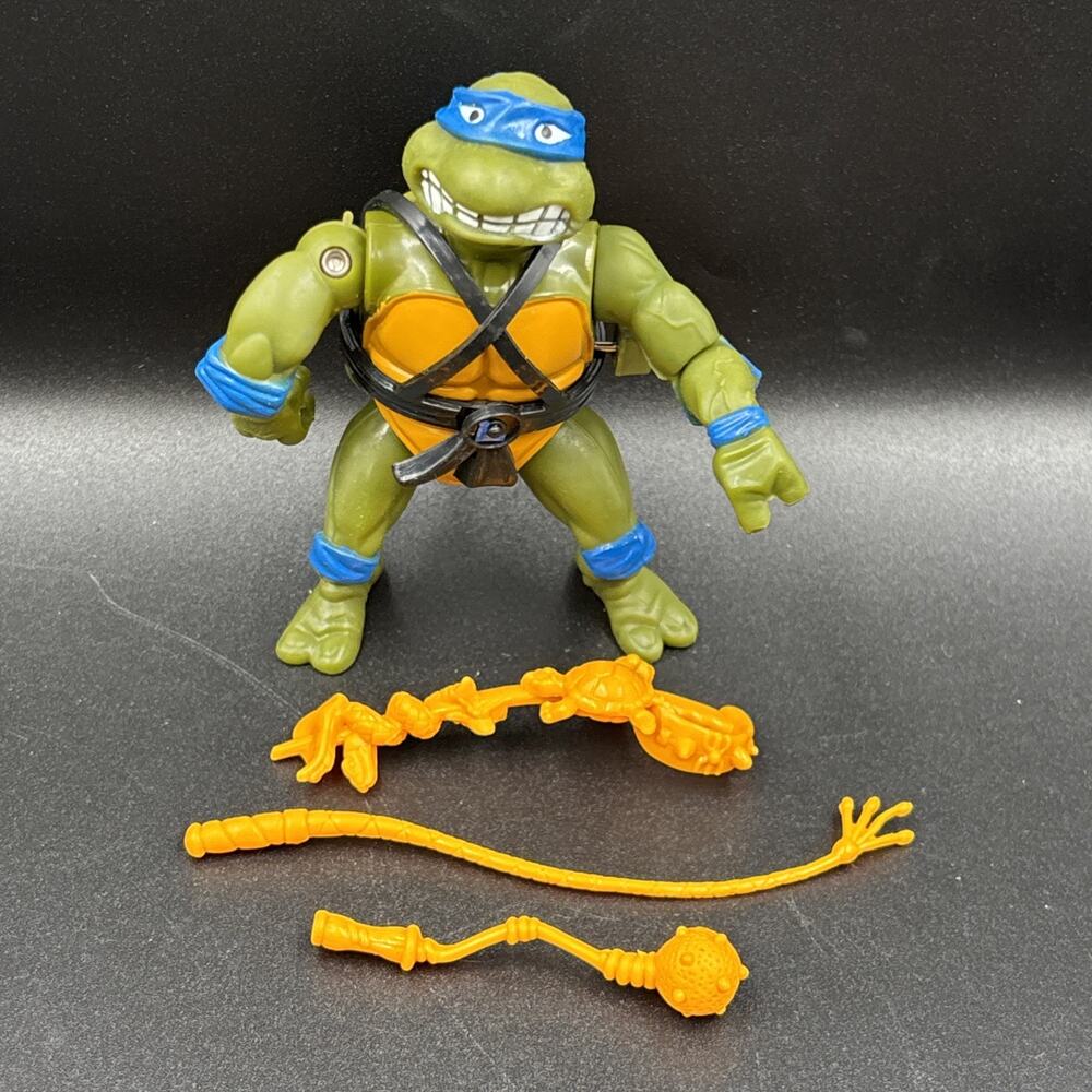 Playmates TMNT 1990 Sword Slicin Leonardo 100% Complete Works Wacky Action